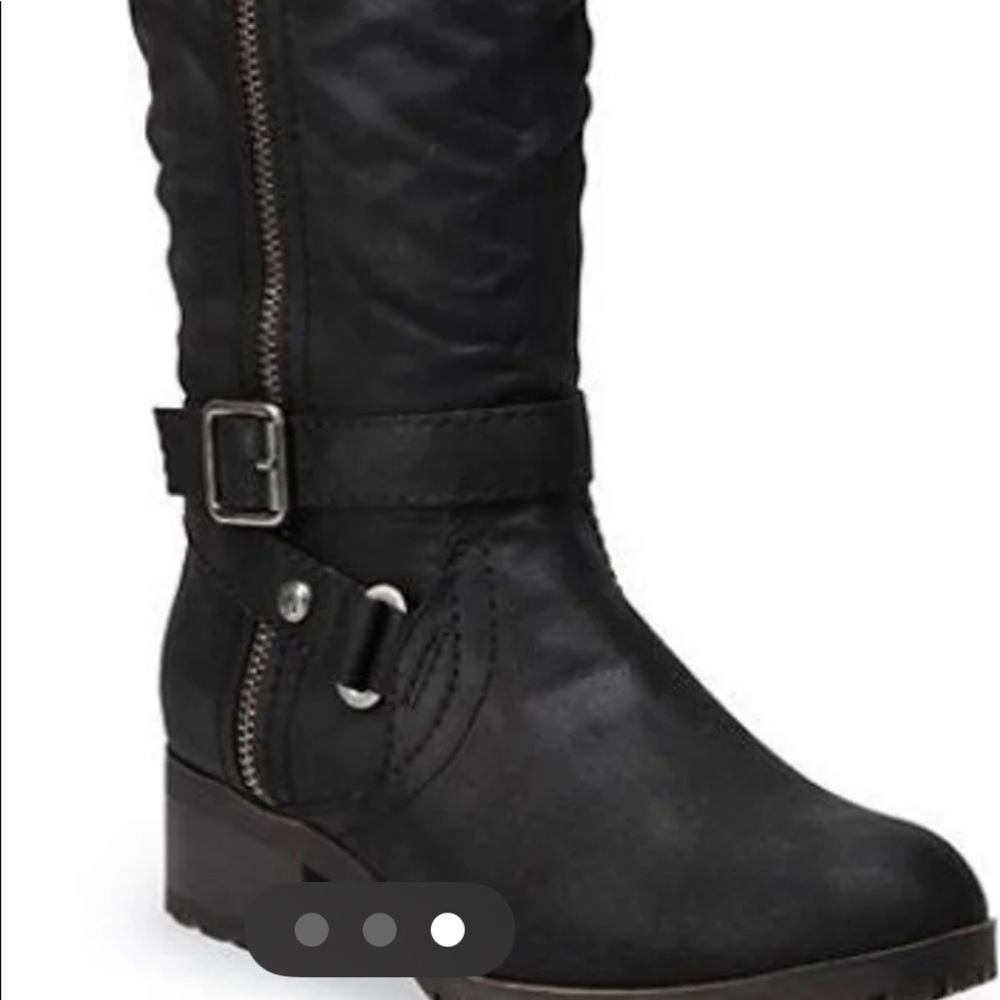 Biker boots knee high size 8.5WC and 9WC